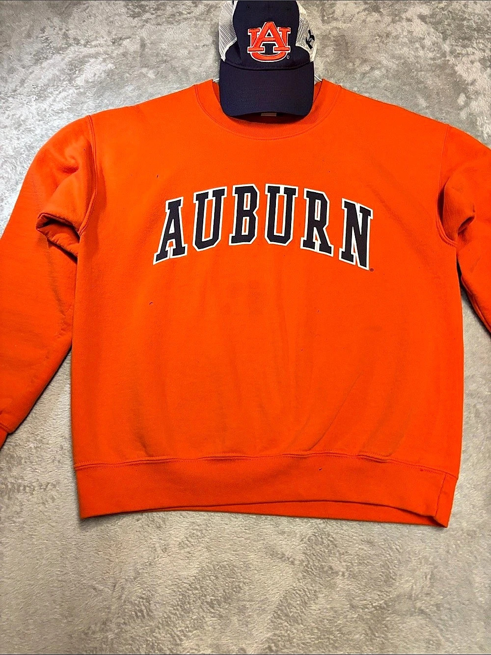 Auburn Graphic Sweatshirt Orange size M